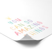 Pastel je kunt geweldige dingen doen poster (Hoek)