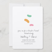 Pastel Jelly Snoep Gender onthulling Kaart (Voorkant)