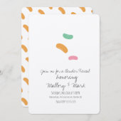 Pastel Jelly Snoep Gender onthulling Kaart (Voorkant / Achterkant)