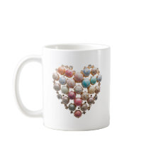Pastel Jewel Heart Bloem Kunstmok — Cottagecore Cr