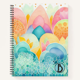 Pastel Jewels Boho Inspired Spiral Notitieboek