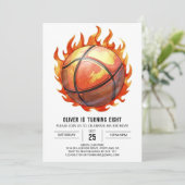 Pastel Jongen Moderne Basketbal Verjaardag Kaart (Staand voorkant)