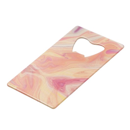 Pastel Joy Creditkaart Flessenopener (Voorkant Gekanteld)