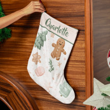 Pastel Joyful Holiday Pattern | Christmas Stocking