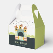 Pastel Jumping Castle Jump & Play Kids Birthday Bedankdoosjes (Achterkant)