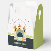 Pastel Jumping Castle Jump & Play Kids Birthday Bedankdoosjes (Geopend)