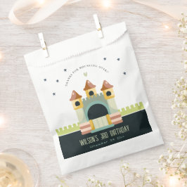 Pastel Jumping Castle Jump & Play Kids Birthday Bedankzakje