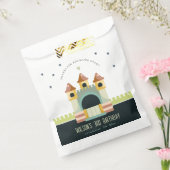 Pastel Jumping Castle Jump & Play Kids Birthday Bedankzakje (Gezegeld)