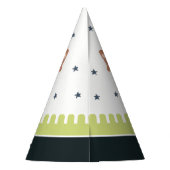 Pastel Jumping Castle Jump & Play Kids Birthday Feesthoedjes (Achterkant)