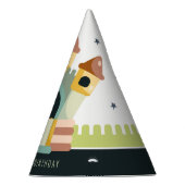 Pastel Jumping Castle Jump & Play Kids Birthday Feesthoedjes (Rechts)