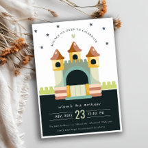 Pastel Jumping Castle Jump & Play Kids Birthday