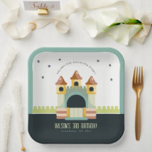 Pastel Jumping Castle Jump & Play Kids Birthday