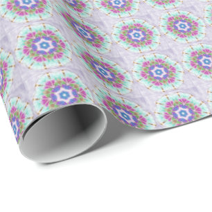 Pastel Kaleidoscoop Cadeaupapier