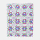 Pastel Kaleidoscoop Fleece Deken (Voorkant)