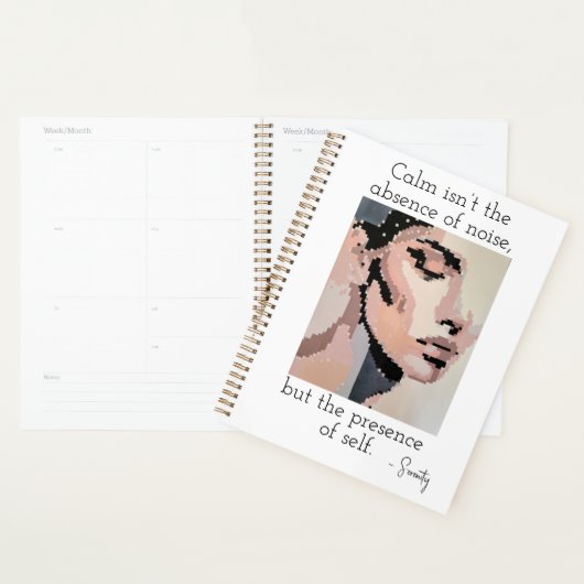 Pastel kalm gezicht planner (Display)