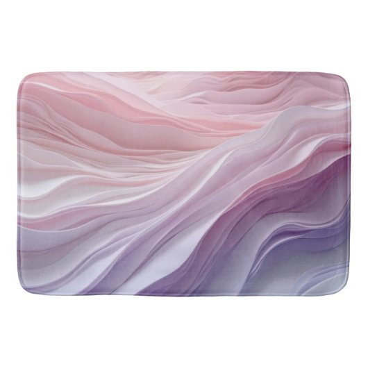 Pastel Kalmerend Golfpatroon Badmat (Voorkant)