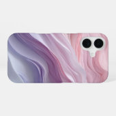 Pastel Kalmerend Golfpatroon iPhone 16 Hoesje (Achterkant horizontaal)