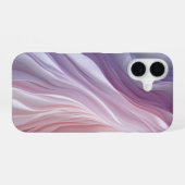 Pastel Kalmerend Golfpatroon iPhone 16 Hoesje (Achterkant horizontaal)