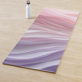 Pastel Kalmerend Golfpatroon Yogamat