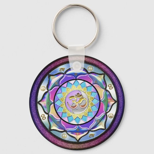 Pastel kan het Sleutelhanger Mandala verwekken (Voorkant)