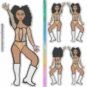 Pastel kant danser Stickers #2