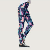 Pastel kastelen dromerig sprookje leggings (Rechts)