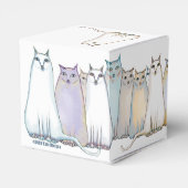 Pastel Kat Geschenkdoos Bedankdoosjes (Achterkant)