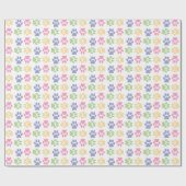 Pastel kattenpootjes inpakpapier (Vlak)