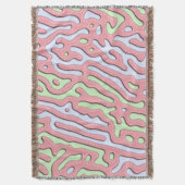 Pastel Kawaii Abstract Kleurrijk Squiggle Design Deken (Voorkant Verticaal)