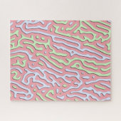 Pastel Kawaii Abstract Kleurrijk Squiggle Design Legpuzzel (Horizontaal)