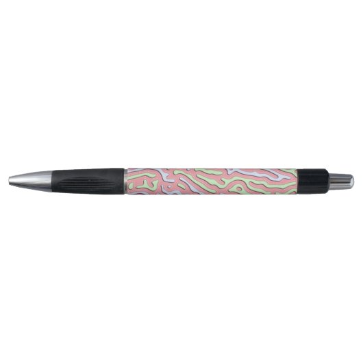 Pastel Kawaii Abstract Kleurrijk Squiggle Design Pen (Voorkant)