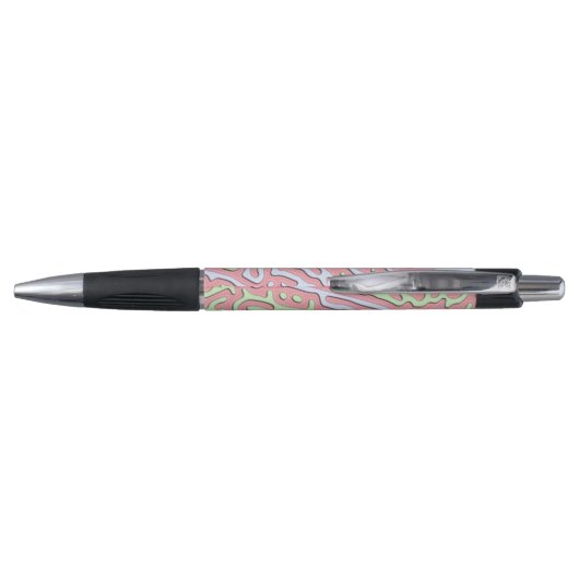Pastel Kawaii Abstract Kleurrijk Squiggle Design Pen (Achterkant)