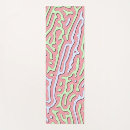 Pastel Kawaii Abstract Kleurrijk Squiggle Design Yogamat