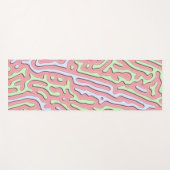 Pastel Kawaii Abstract Kleurrijk Squiggle Design Yogamat (Voorkant (horizontaal))
