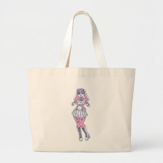 Pastel Kawaii Bunny Girl Furry Canvas tas