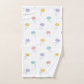 Pastel Kawaii Cloud Patroon Badhanddoek Set Bad Handdoek (Handdoek)