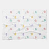 Pastel Kawaii Cloud Patroon Keuken Handdoek (Horizontaal)