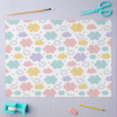 Pastel Kawaii Cloud Pattern Tissue Paper Tissuepapier (Craft)