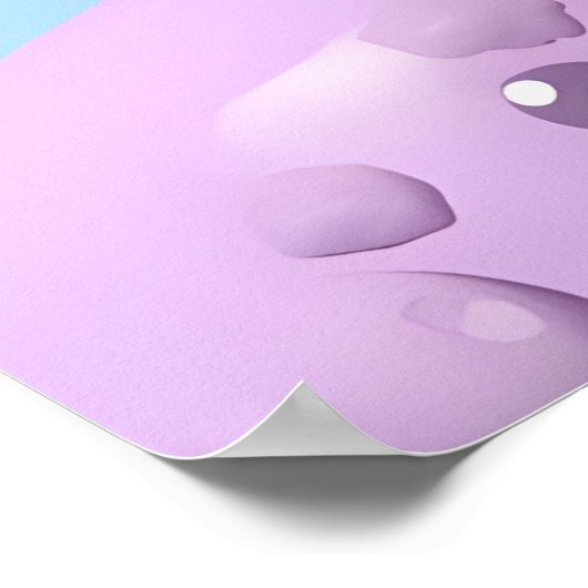 Pastel Kawaii Creature Fantasy Art Poster (Hoek)