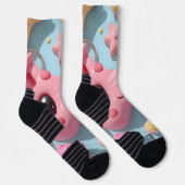 Pastel Kawaii Creature Fantasy Art Sokken (Rechts)