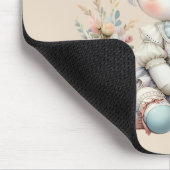 Pastel Kawaii Eenhoorn Moeder Dochter Duo Beige Muismat (Hoek)