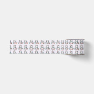 Pastel Kawaii Eenhoorn Pop met Bloemenmand Grosgrain Lint
