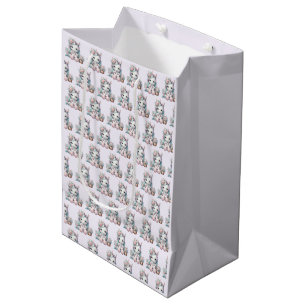 Pastel Kawaii Eenhoorn Pop met Bloemenmand Medium Cadeauzakje