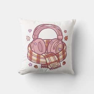 Pastel Kawaii Gezellige Gamer Hoofdtelefoon Kussen