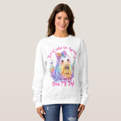 Pastel Kawaii Ghost Dames Halloween Sweatshirt (Voorkant volledig)
