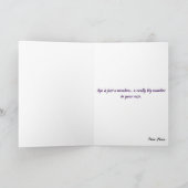 Pastel Kawaii Girl Cake Celebration Kaart (Binnen)