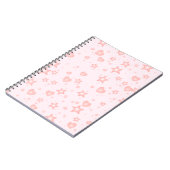 Pastel Kawaii Hearts & Stars – Cute Girly Pink Notitieboek (Linkerzijde)