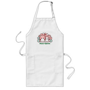 Pastel Kawaii Huisdieren Illustratie Cute Dieren Lang Schort
