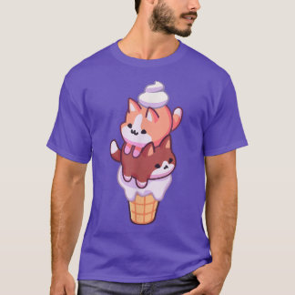 pastel Kawaii Ice Cream Kittens T-shirt