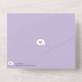 Pastel Kawaii Kat Vrienden Grappige Cartoon Doodle All In One Uitnodiging (Achterkant)